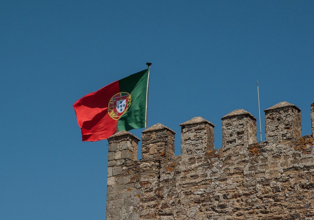 portugal, flag, ramparts, chateau, portugal, portugal, portugal, portugal, portugal
